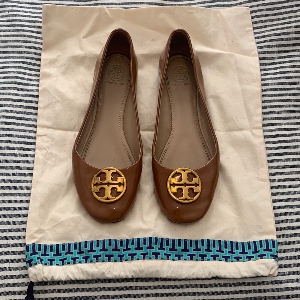 Tory Burch Brown Flats, Size 7
